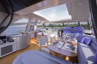 Motor yacht LULU -  Main deck Salon and Dining